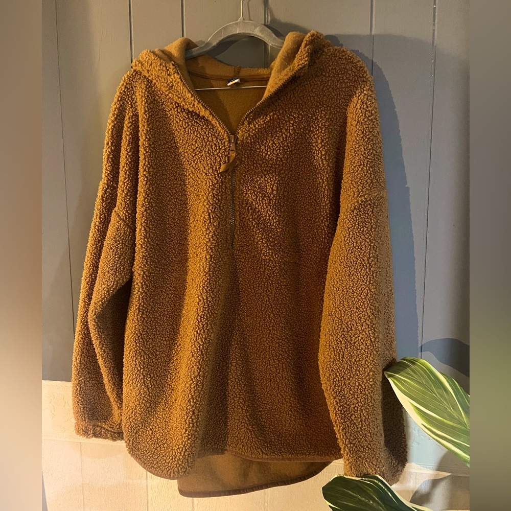 JoyLab Teddy Bear Pullover Sweater w/Hood